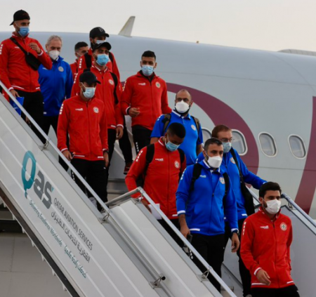 مباريات كاس العرب: منتخب لبنان يصل قطر إستعداد لمواجهة منتخب مصر